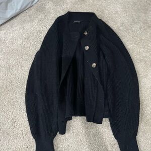 Banana republic Black Button-Up Cardigan